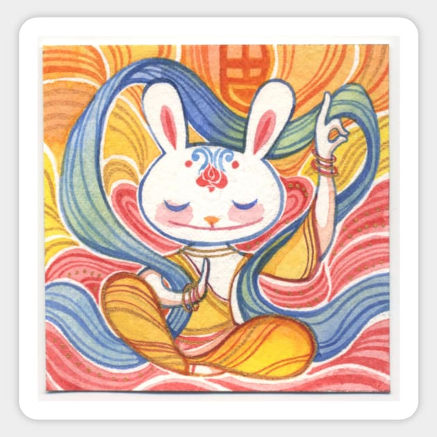 Meditation Sticker by Alina Chau